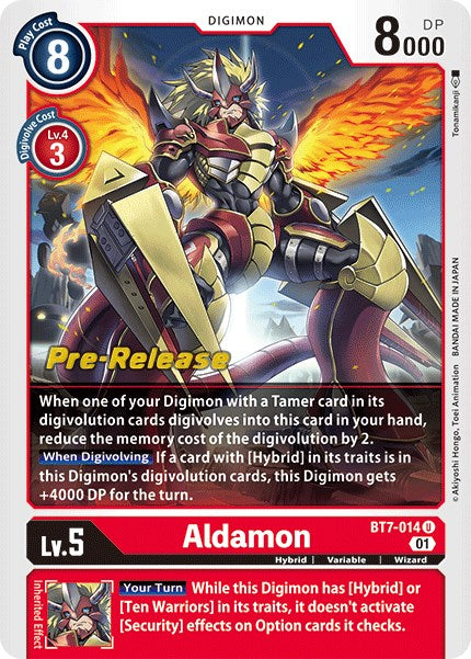 Image of Aldamon [BT7-014] [Next Adventure Pre-Release Cards]