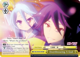 Image of Overthrowing A God (NGL/S58-E019R RRR) [No Game No Life]