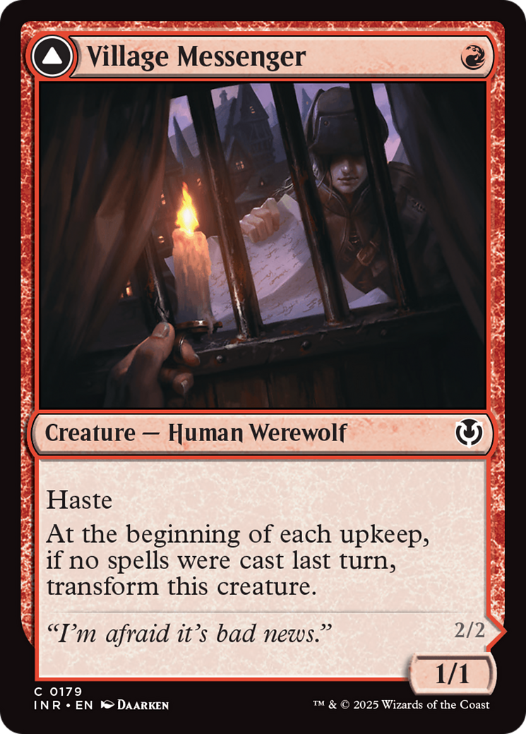 Image of Village Messenger // Moonrise Intruder [Innistrad Remastered]