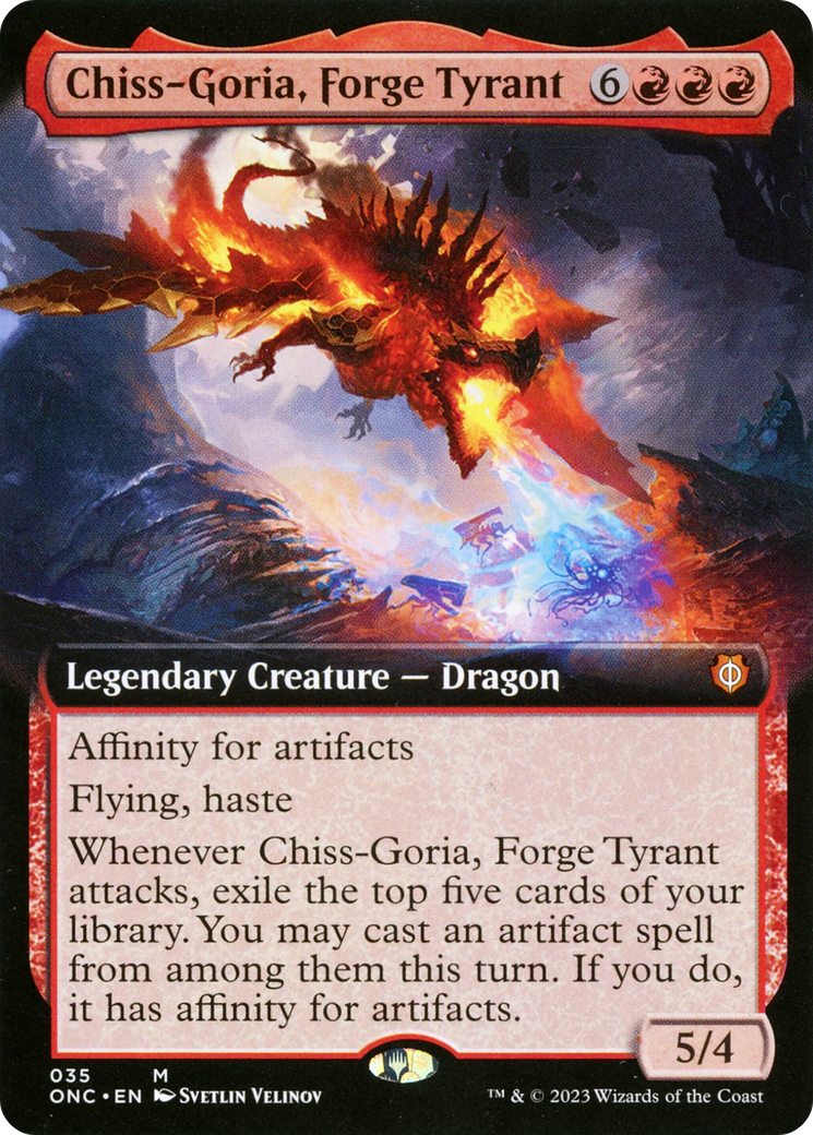 Image of Chiss-Goria, Forge Tyrant (Extended Art) [Phyrexia: All Will Be One Commander]