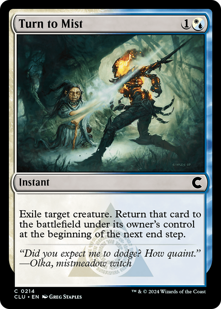 Image of Turn to Mist [Ravnica: Clue Edition]