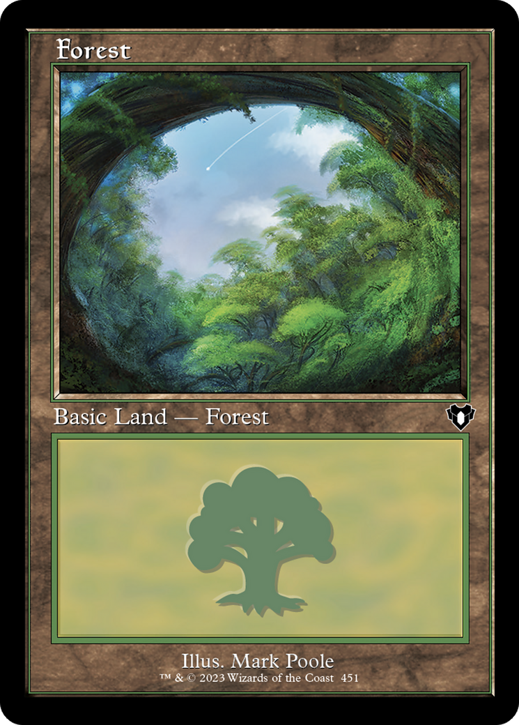 Image of Forest (451) (Retro) [Commander Masters]
