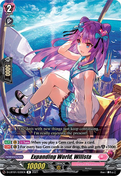 Image of Expanding World, Wilista (D-LBT01/039EN) [Lyrical Melody]