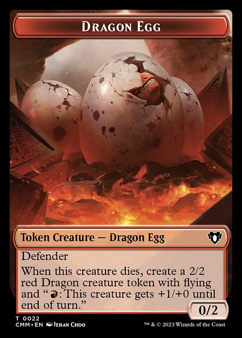 Image of City's Blessing // Dragon Egg Double-Sided Token [Commander Masters Tokens]