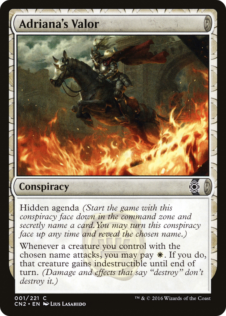 Image of Adriana's Valor [Conspiracy: Take the Crown]