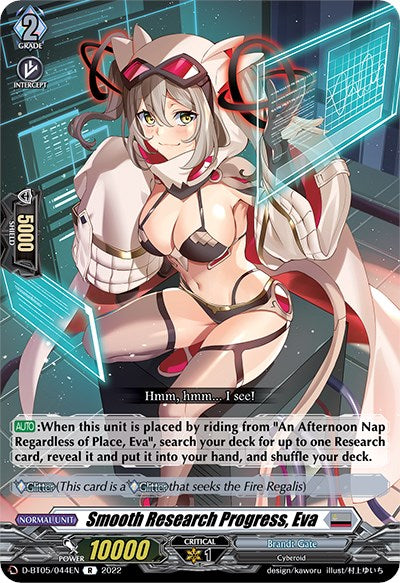 Image of Smooth Research Progress, Eva (D-BT05/044EN) [Triumphant Return of the Brave Heroes]