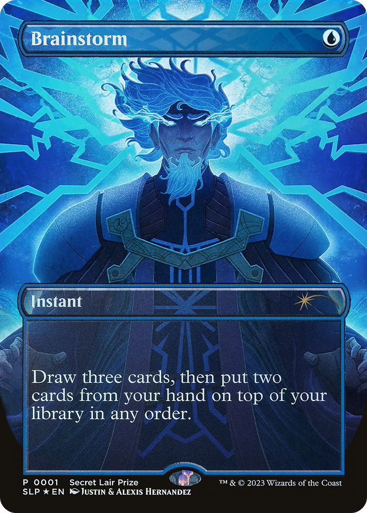 Image of Brainstorm (Borderless) [Secret Lair Showdown]