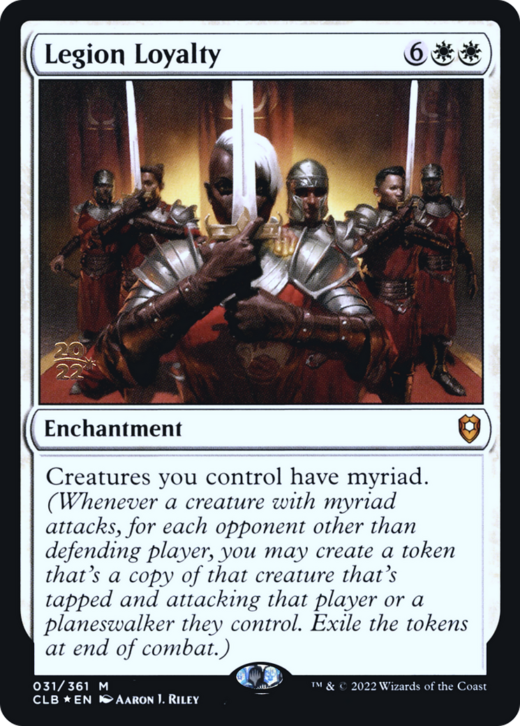Image of Legion Loyalty [Commander Legends: Battle for Baldur's Gate Prerelease Promos]