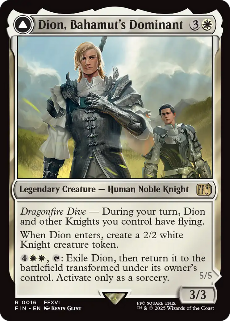 Image of Dion, Bahamut's Dominant // Bahamut, Warden of Light [FINAL FANTASY]