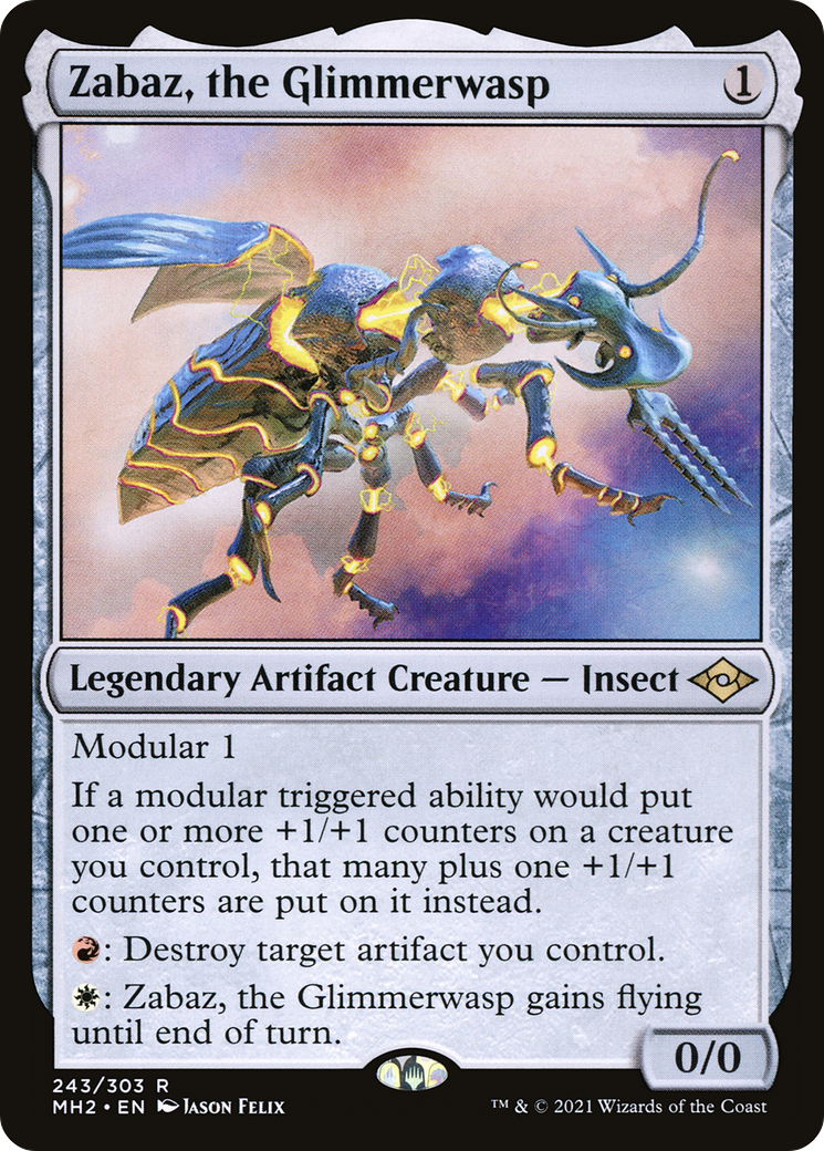 Image of Zabaz, the Glimmerwasp [Modern Horizons 2]