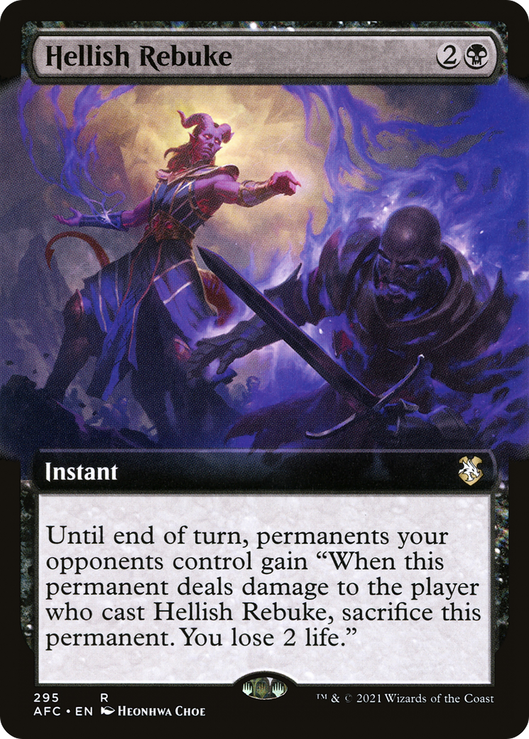 Image of Hellish Rebuke (Extended Art) [Dungeons & Dragons: Adventures in the Forgotten Realms Commander]