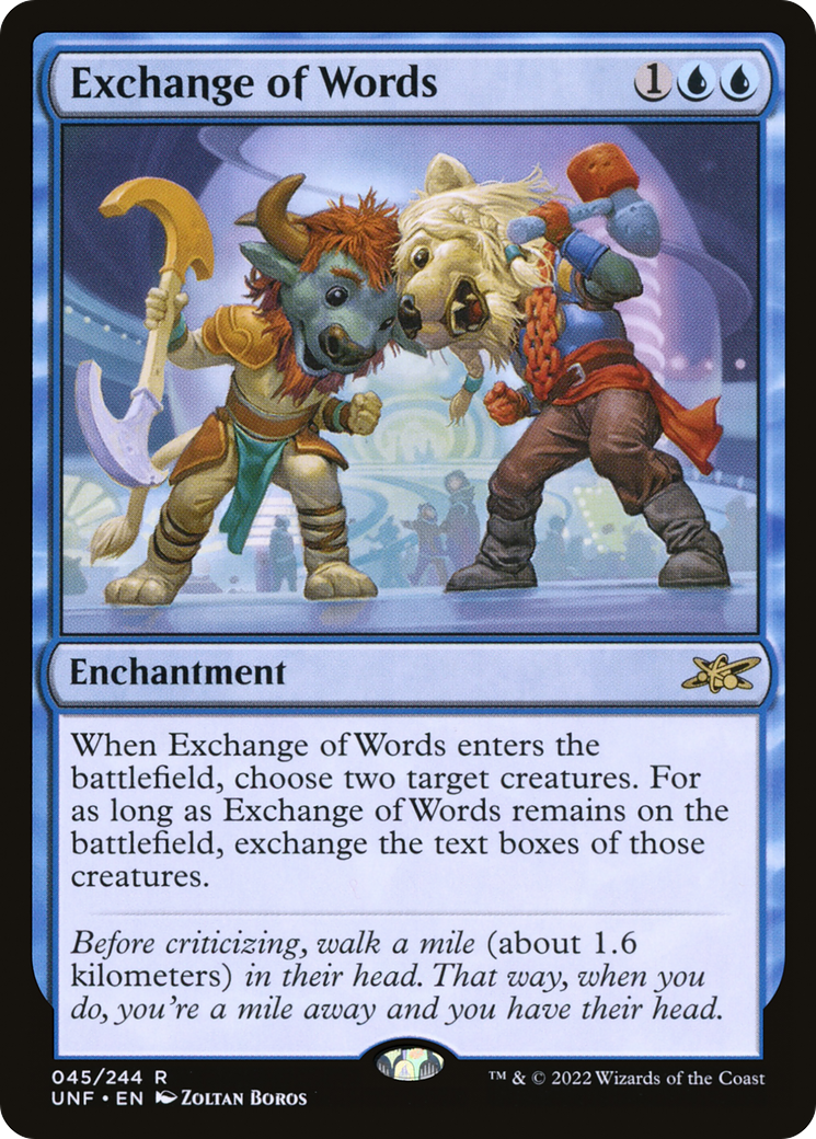 Image of Exchange of Words [Unfinity]
