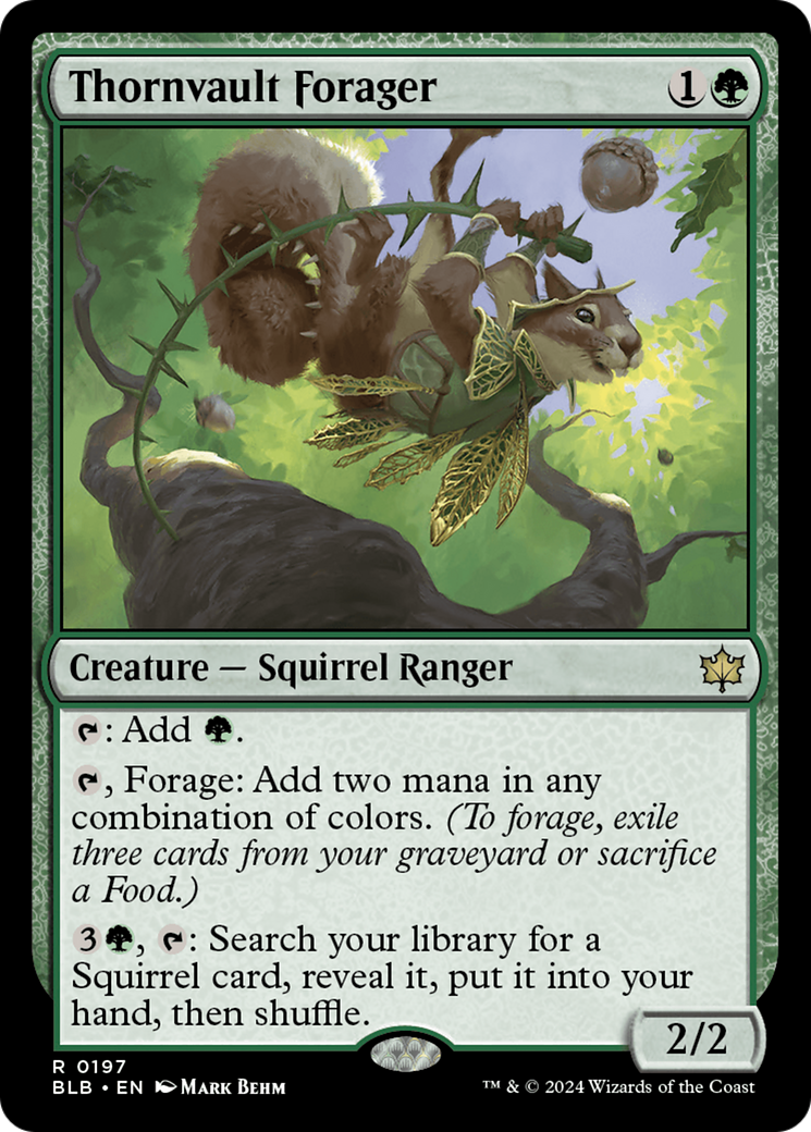 Image of Thornvault Forager [Bloomburrow]