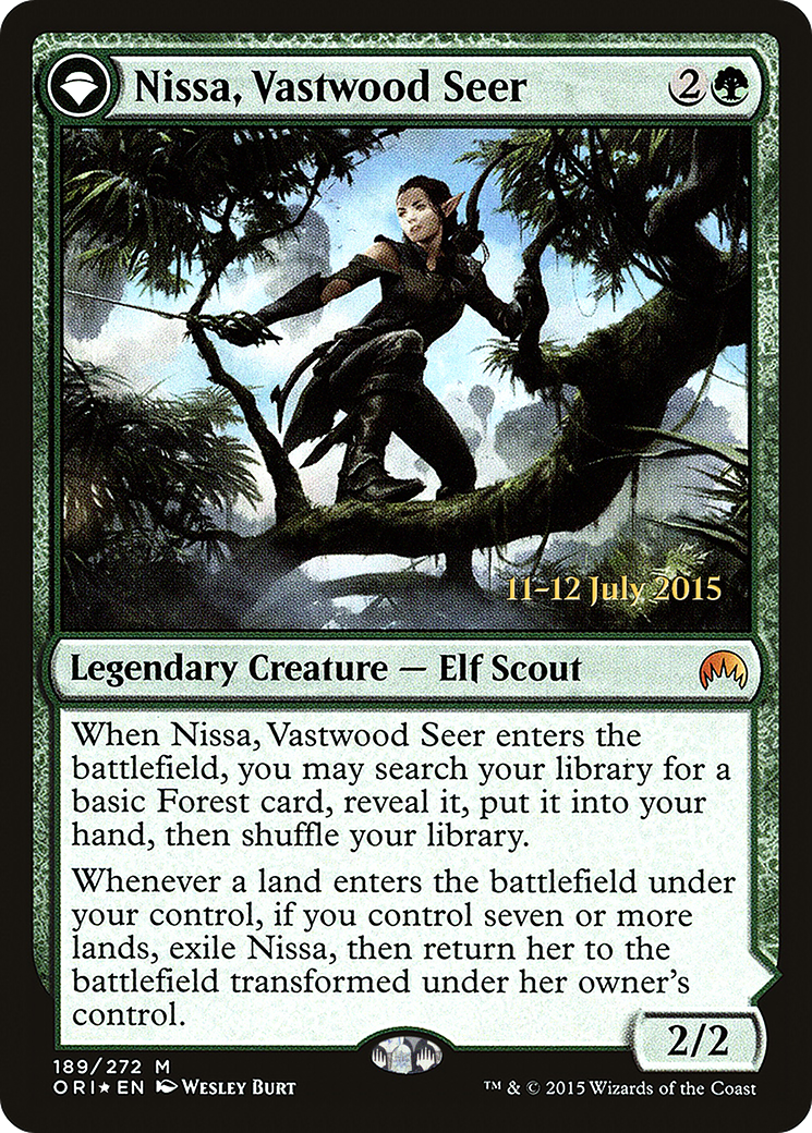 Image of Nissa, Vastwood Seer // Nissa, Sage Animist [Magic Origins Prerelease Promos]