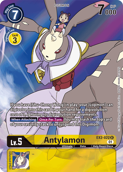 Image of Antylamon [EX2-022] (Alternate Art) [Digital Hazard]