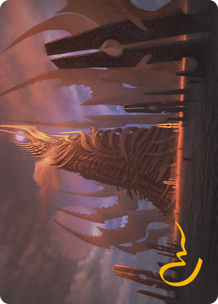 Image of Phyrexian Tower Art Card (Gold-Stamped Signature) [Modern Horizons 3 Art Series]