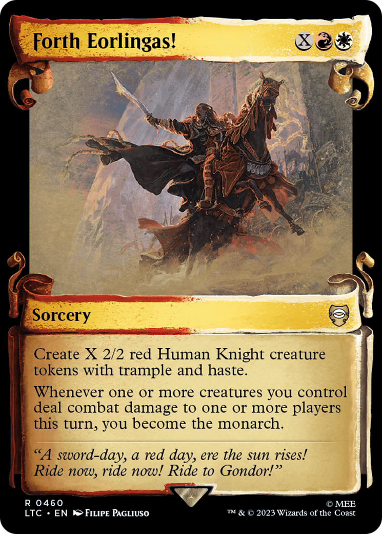 Image of Forth Eorlingas! [The Lord of the Rings: Tales of Middle-Earth Commander Showcase Scrolls]