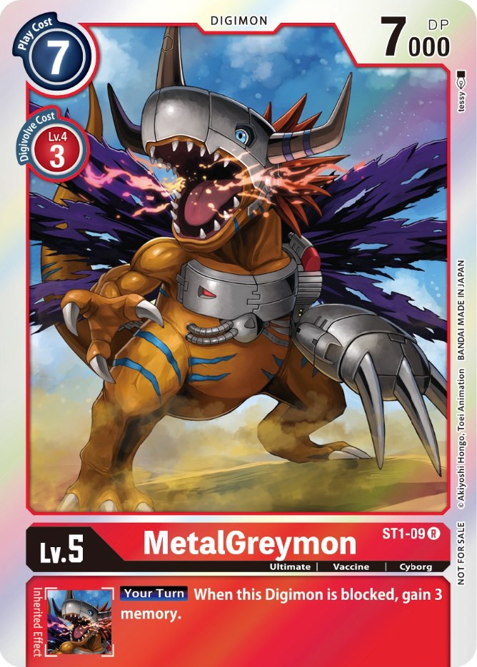 Image of MetalGreymon [ST1-09] (Official Tournament Pack Vol. 6) [Starter Deck: Gaia Red Promos]