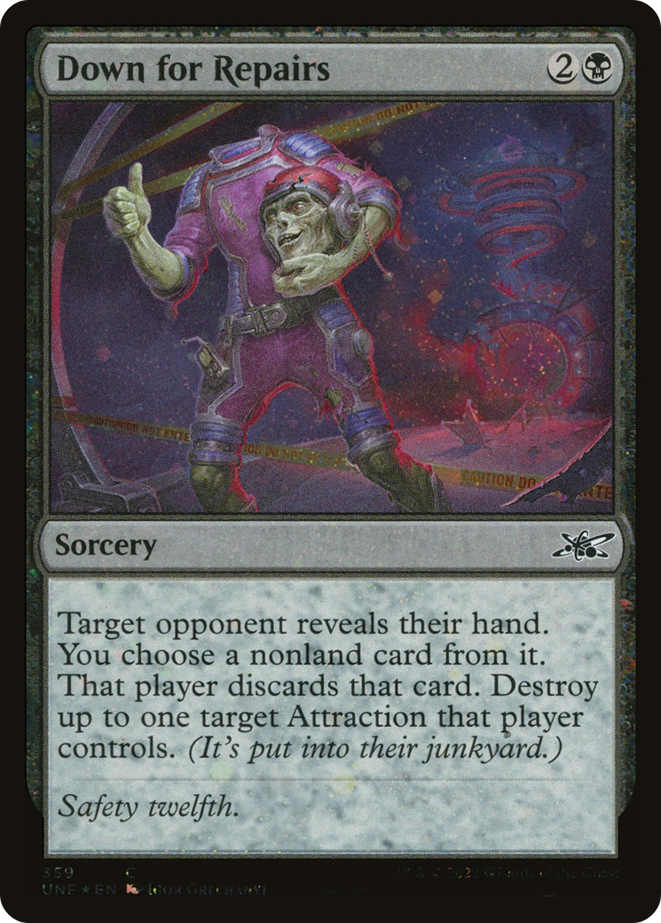 Image of Down for Repairs (Galaxy Foil) [Unfinity]