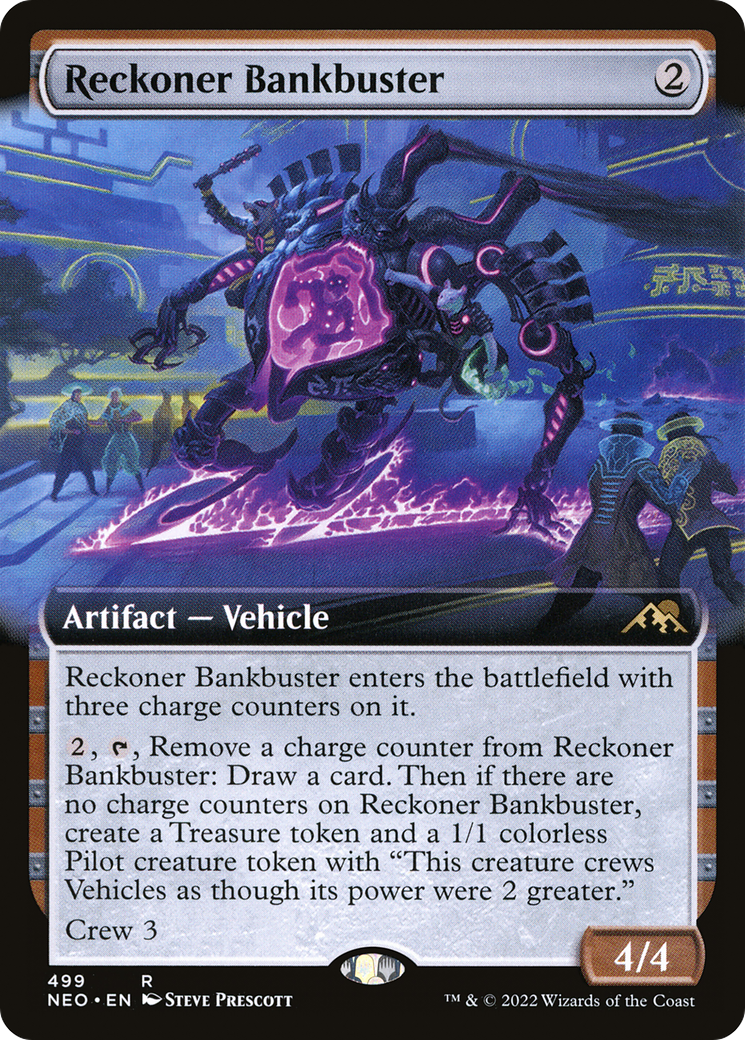 Image of Reckoner Bankbuster (Extended Art) [Kamigawa: Neon Dynasty]