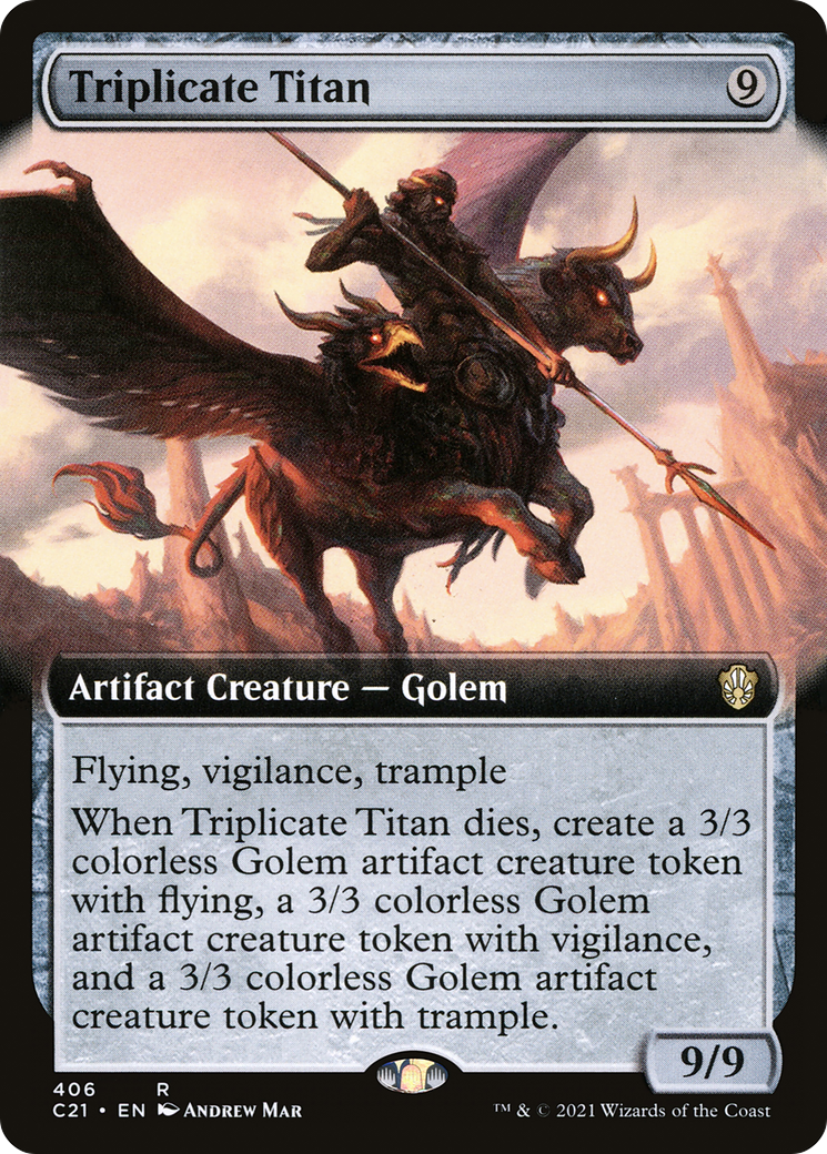 Image of Triplicate Titan (Extended Art) [Commander 2021]