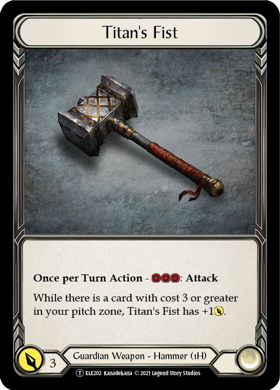 Image of Embodiment of Lightning // Titan's Fist [U-ELE110] (Tales of Aria Unlimited)  Unlimited Normal