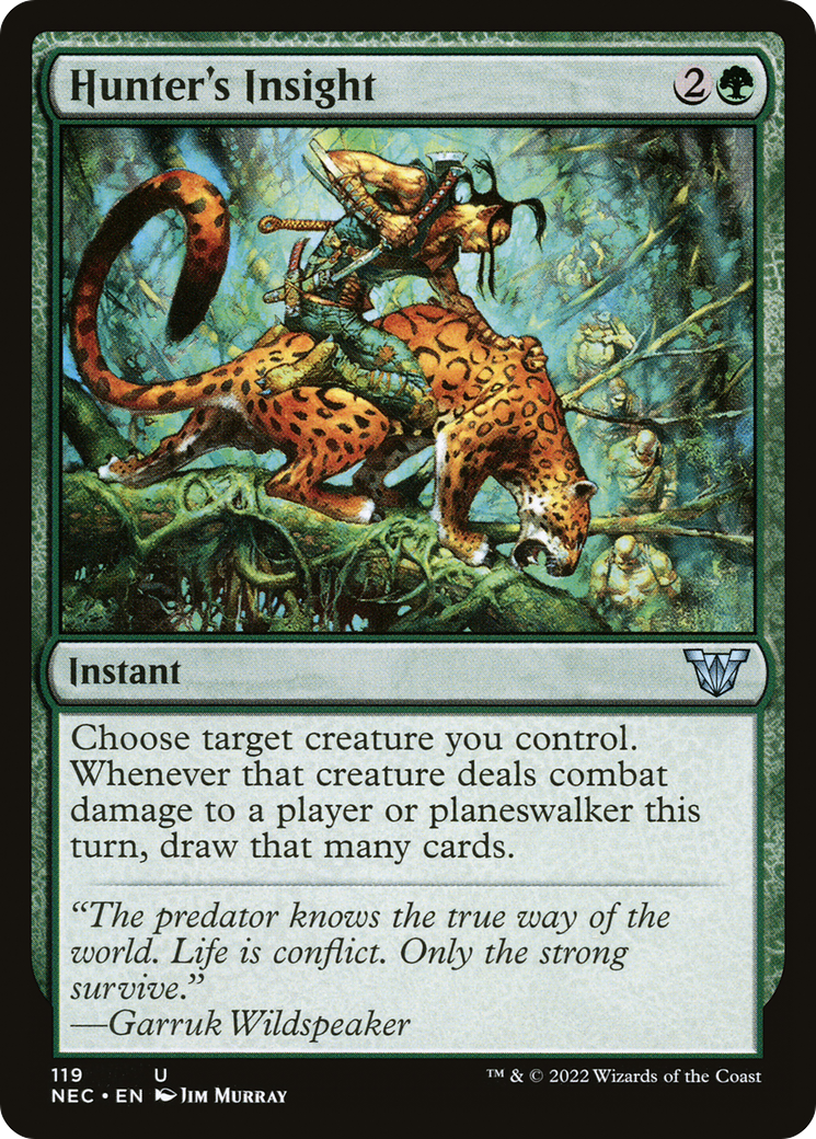 Image of Hunter's Insight [Kamigawa: Neon Dynasty Commander]
