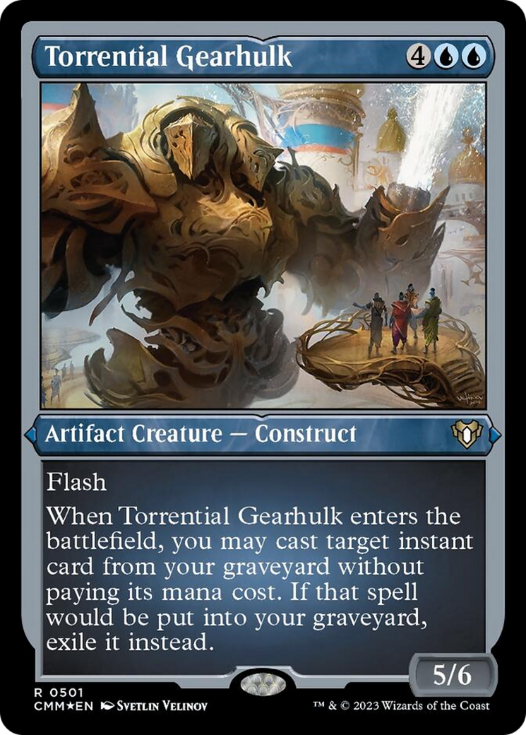 Image of Torrential Gearhulk (Foil Etched) [Commander Masters]