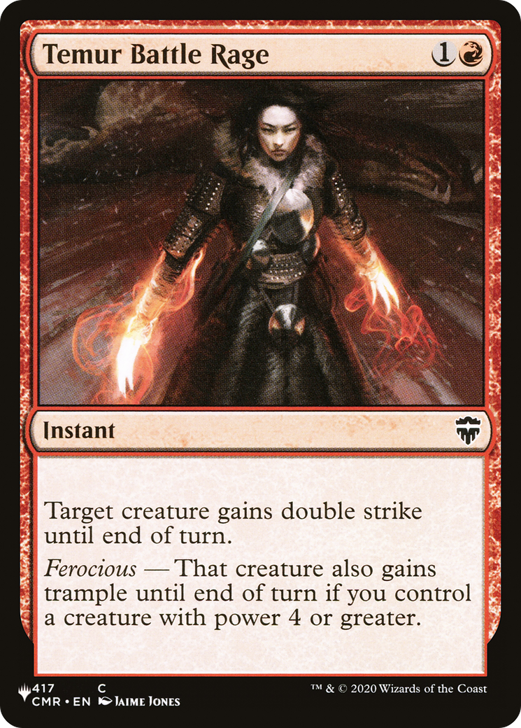 Image of Temur Battle Rage [Secret Lair: Heads I Win, Tails You Lose]