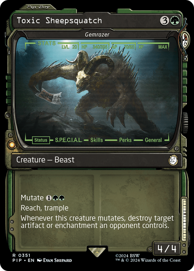 Image of Toxic Sheepsquatch - Gemrazer (Showcase) [Fallout]