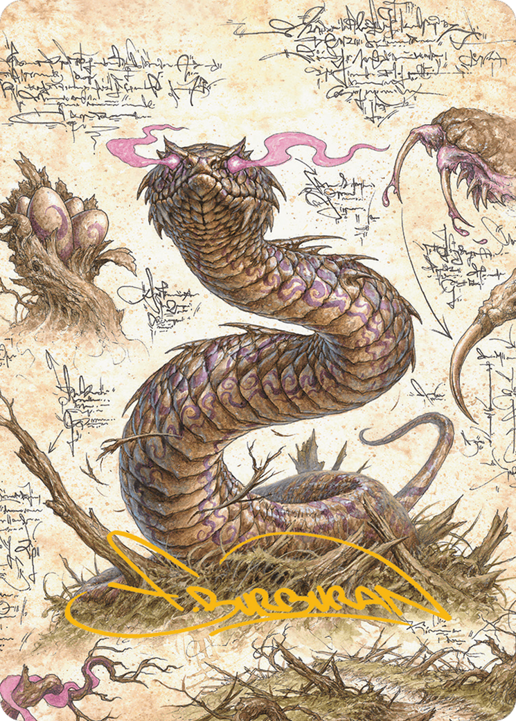 Image of Rottenmouth Viper Art Card (Gold-Stamped Signature) [Bloomburrow Art Series]