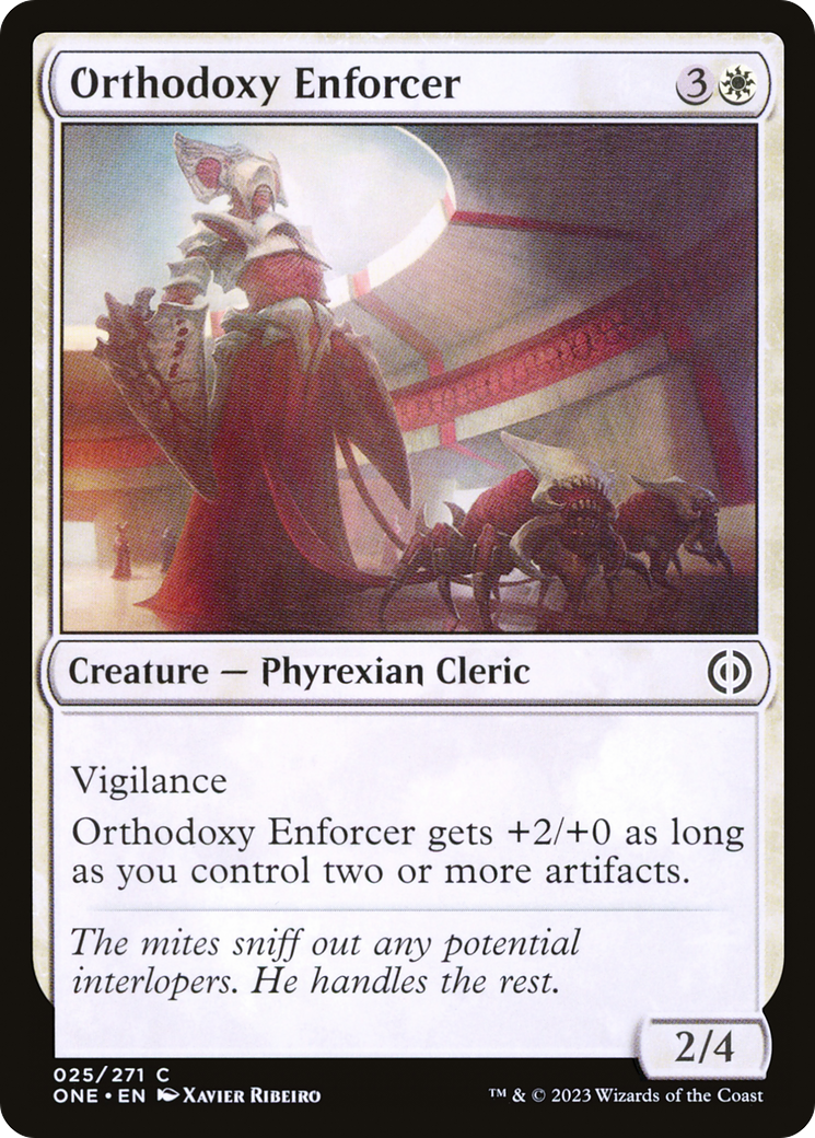 Image of Orthodoxy Enforcer [Phyrexia: All Will Be One]