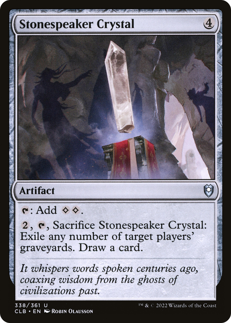 Image of Stonespeaker Crystal [Commander Legends: Battle for Baldur's Gate]