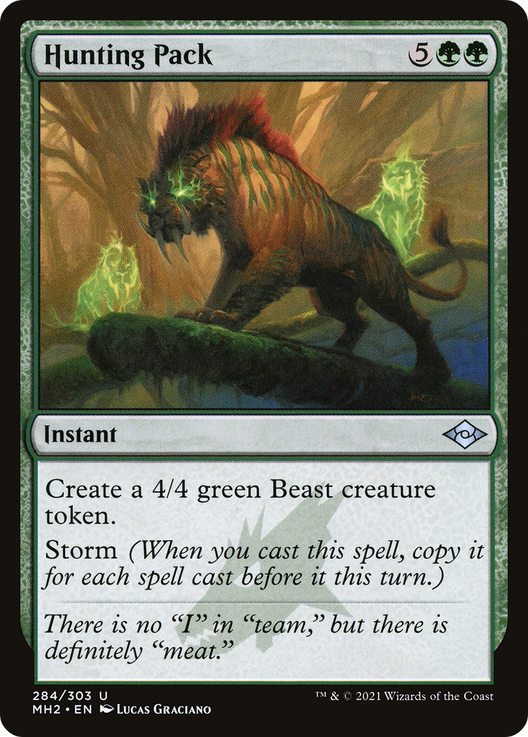 Image of Hunting Pack (MH2-284) - Modern Horizons 2 Etched Foil