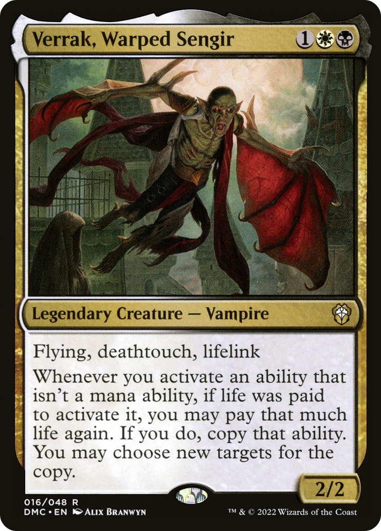 Image of Verrak, Warped Sengir [Dominaria United Commander]