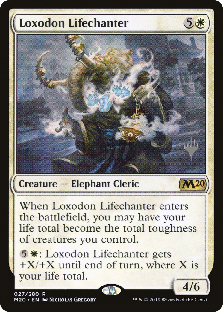 Image of Loxodon Lifechanter (Promo Pack) [Core Set 2020 Promos]