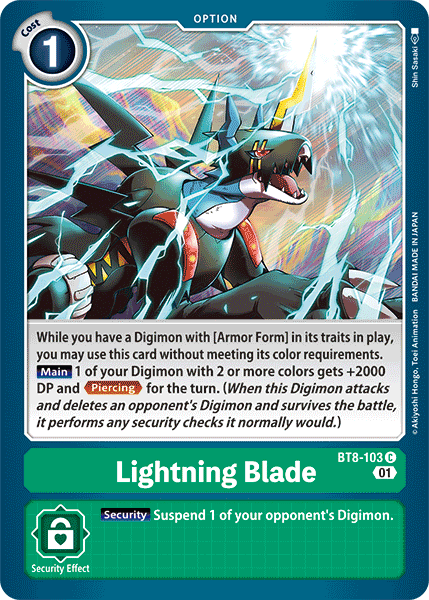 Image of Lightning Blade [BT8-103] [New Awakening]