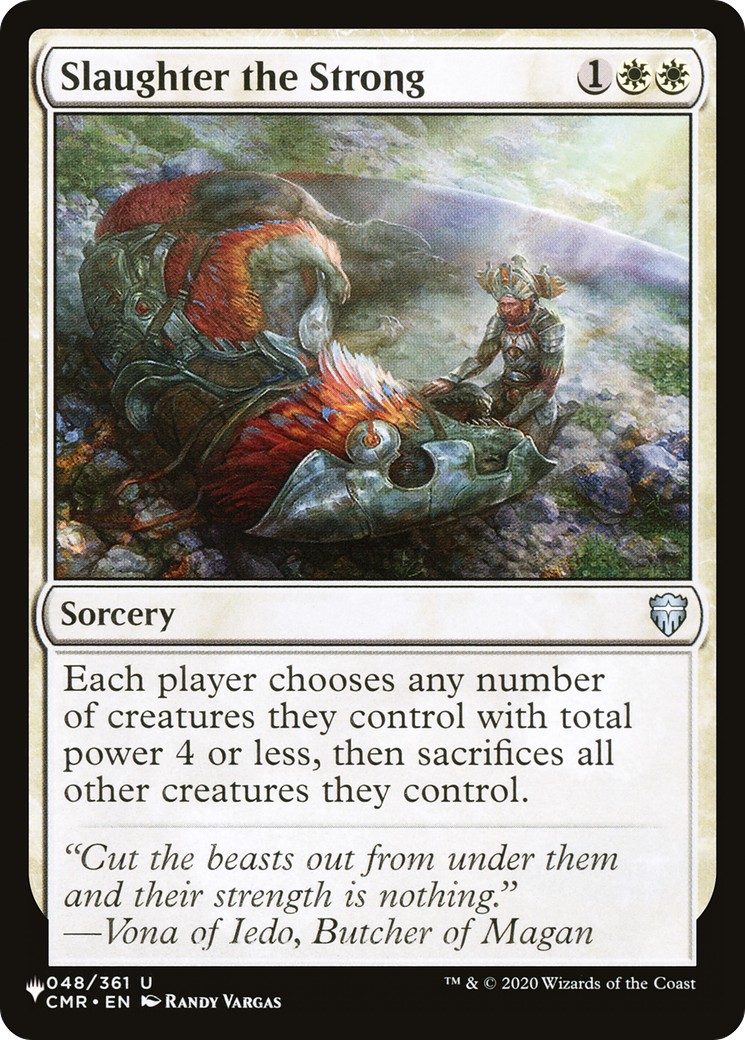 Image of Slaughter the Strong [The List]