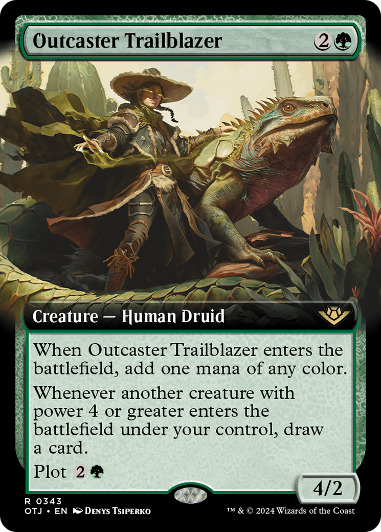 Image of Outcaster Trailblazer (Extended Art) [Outlaws of Thunder Junction]
