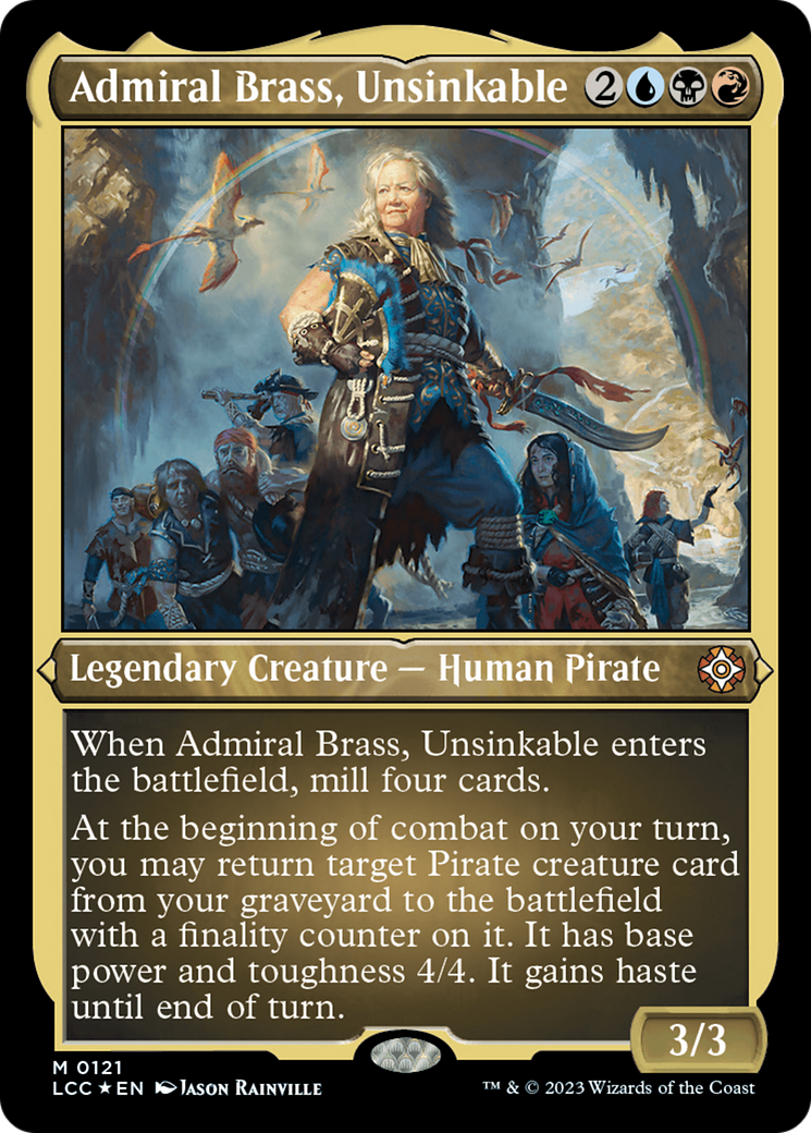 Image of Admiral Brass, Unsinkable (Display Commander) [The Lost Caverns of Ixalan Commander]