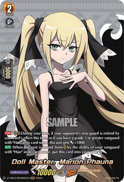 Image of Doll Master, Marion Phauna (D-TB03/SKR066EN) [Shaman King]