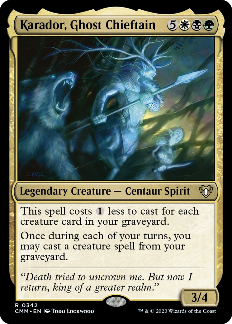 Image of Karador, Ghost Chieftain [Commander Masters]