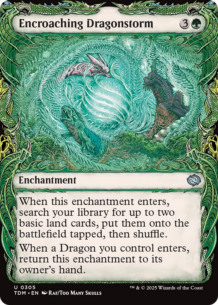 Image of Encroaching Dragonstorm (Showcase) [Tarkir: Dragonstorm]