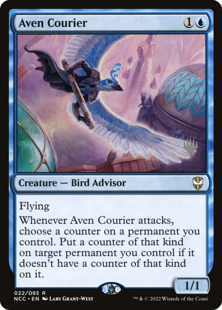 Image of Aven Courier (Promo Pack) [Streets of New Capenna Commander Promos]