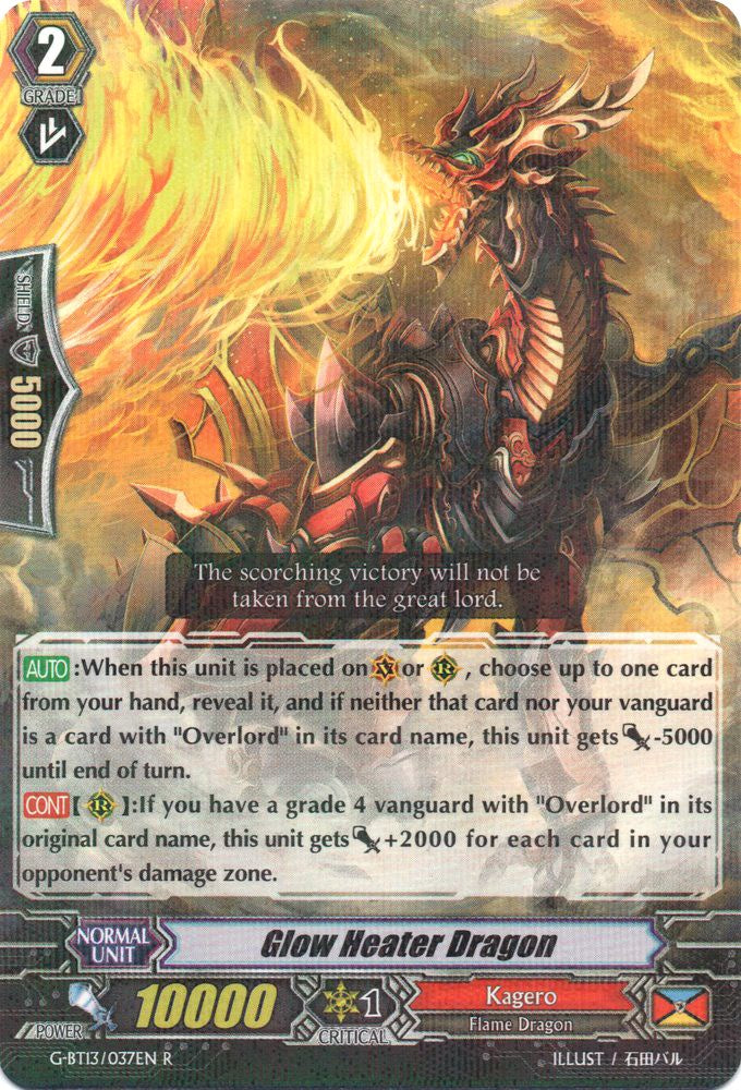 Image of Glow Heater Dragon (G-BT13/037EN) [Ultimate Stride]