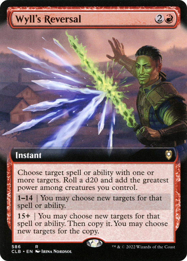 Image of Wyll's Reversal (Extended Art) [Commander Legends: Battle for Baldur's Gate]