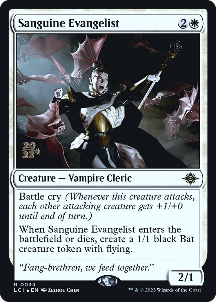 Image of Sanguine Evangelist [The Lost Caverns of Ixalan Prerelease Cards]