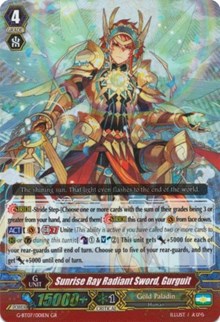 Image of Sunrise Ray Radiant Sword, Gurguit (G-BT07/001EN) [Glorious Bravery of Radiant Sword]