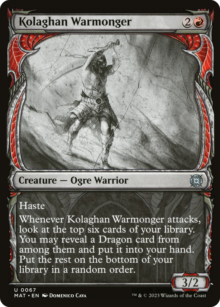 Image of Kolaghan Warmonger (Showcase) [March of the Machine: The Aftermath]