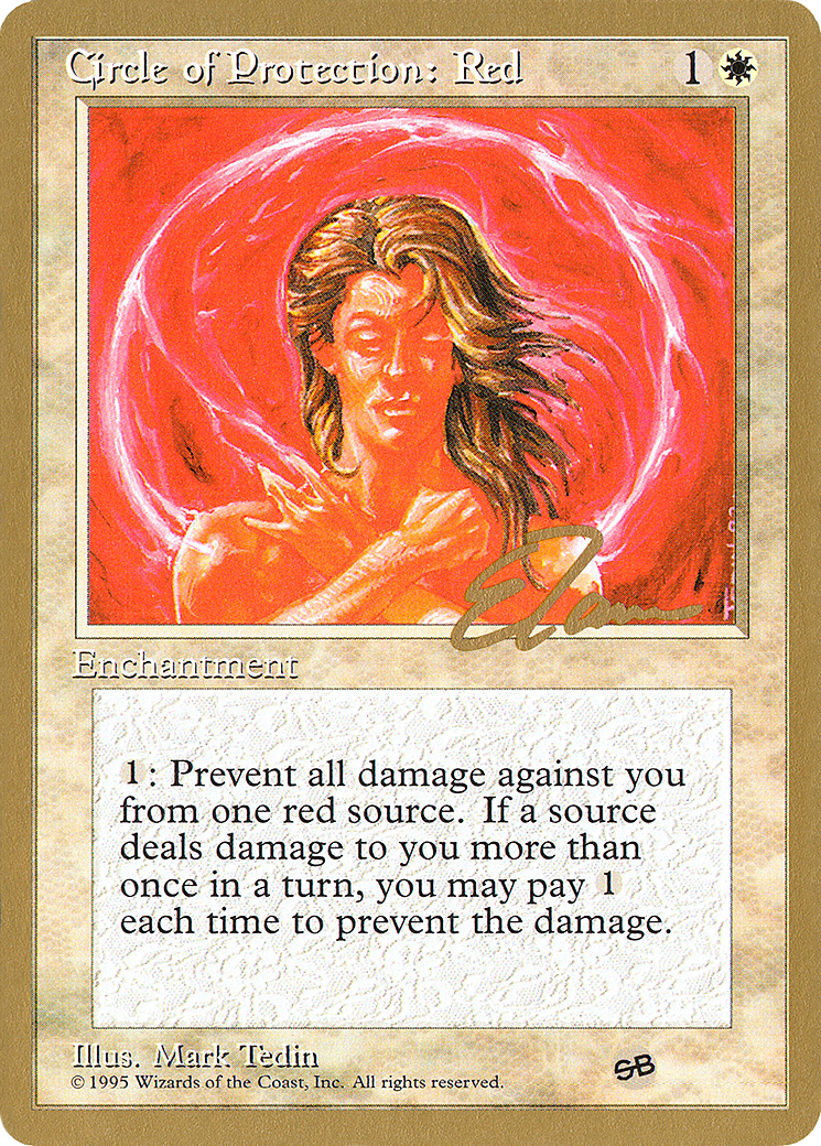Image of Circle of Protection: Red (Eric Tam) (SB) [Pro Tour Collector Set]